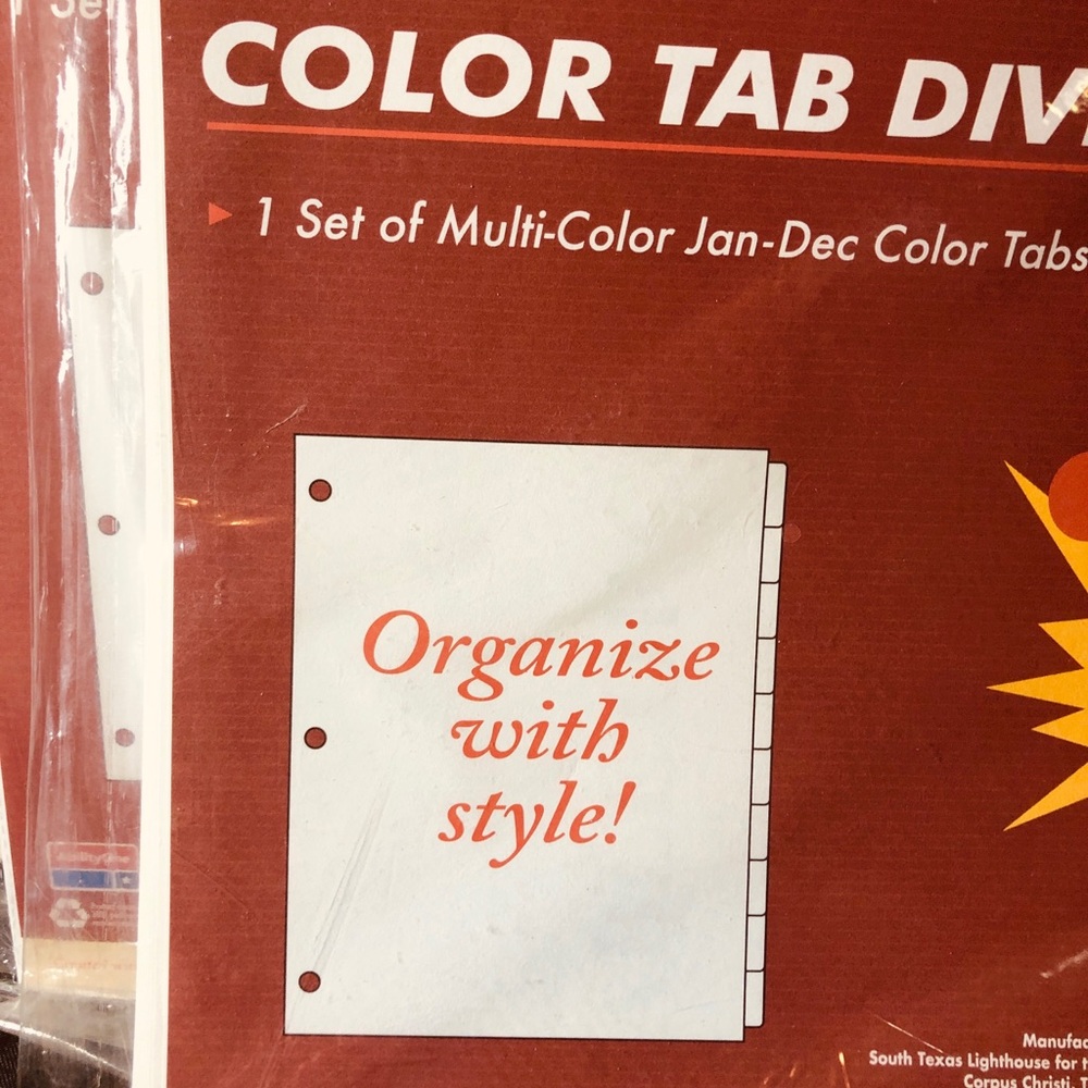 Multi-Color Tab Dividers - Picture 6 of 7